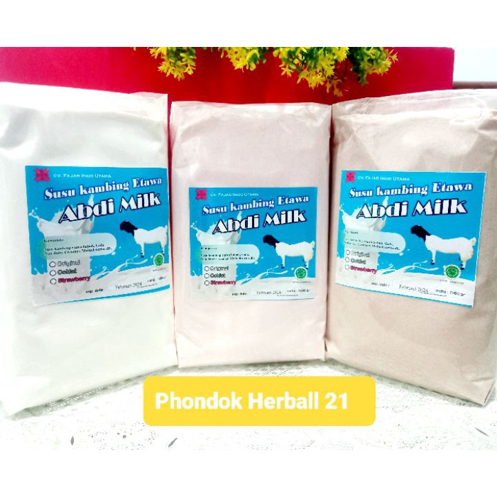 

➧Ready✳ Susu Kambing Etawa Bubuk Abdi Milk 1kg Gread 2 R94 ✴