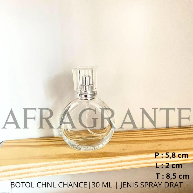 botol parfum chnl chance 30 ml acrylic drat- botol parfum mewah 30 ml- botol parfum isi ulang 30 ml - jual botol parfum