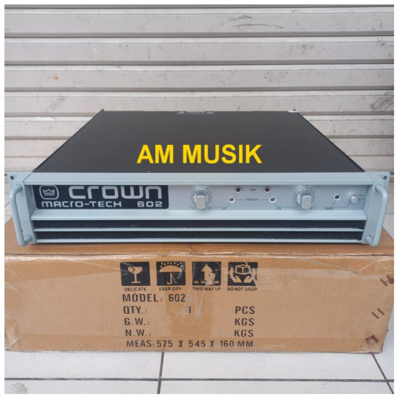 POWER AMPLI CROWN MACRO TECH 602 POWER STEREO