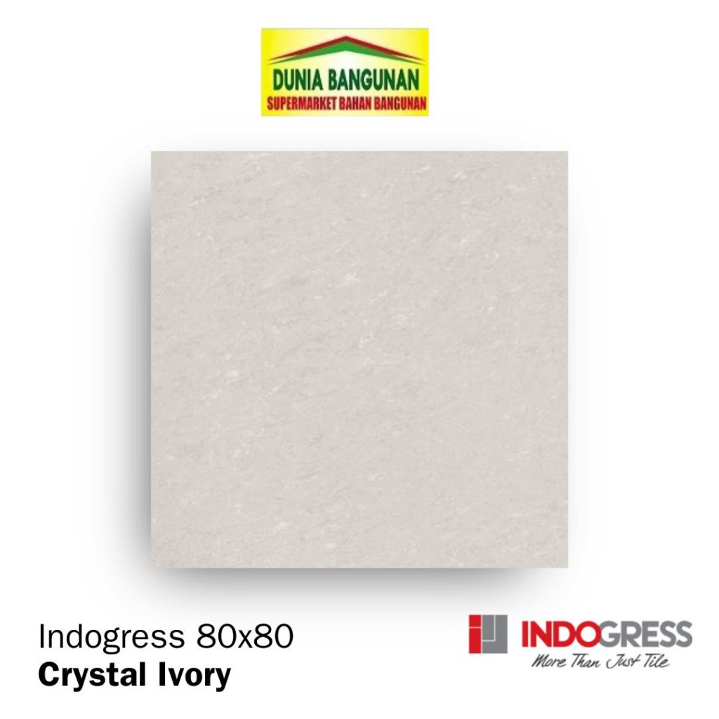Indogress Crystal Ivory 80X80 Granit Lantai