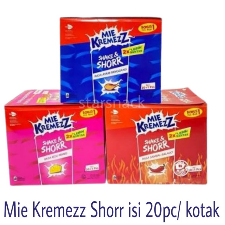 

[COD NO61] Mie Kremezz Shorr isi 20bj/kotak 77