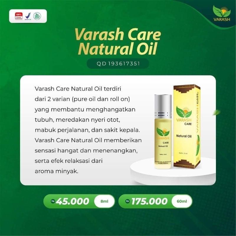 Varash Care Natural Oil