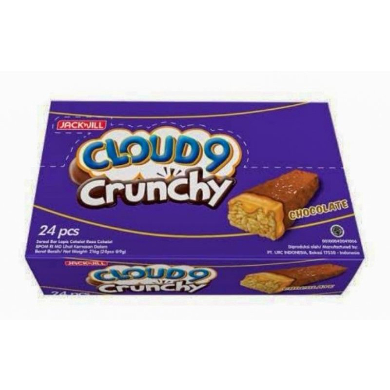 CLOUD 9 Crunchy Chocolate BOX ISI 24PCS