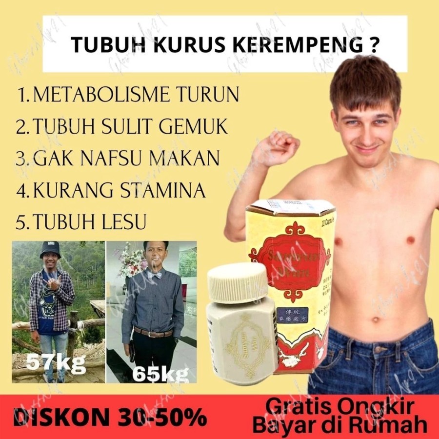 OBAT PENGGEMUK BADAN DEWAS BPOM SAMYUMWAN OBAT GEMUK/ no barcode