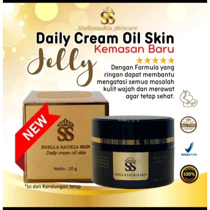 Daily Cream Oil Skin by SHELLA SAUKIA/Jelly Ajaib SS