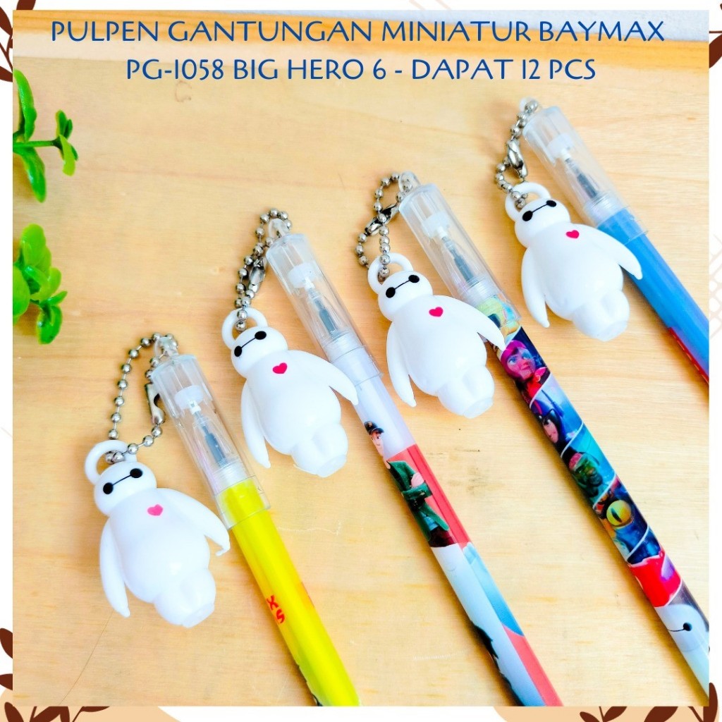 

SELUSIN (12 PCS) PULPEN GANTUNGAN MINIATUR BAYMAX PG-1058 BIG HERO 6 PEN PENA BOLPEN BOLPOIN LUCU ANAK ALAT TULIS KANTOR SEKOLAH MURAH TERMURAH COD