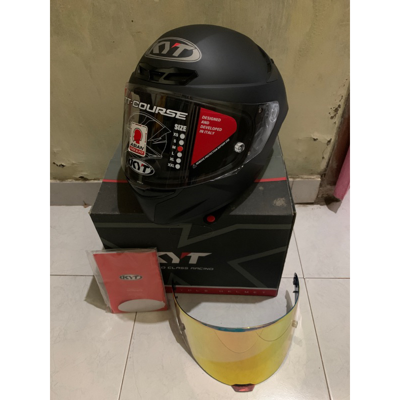 helm kyt ttc hitam doff
