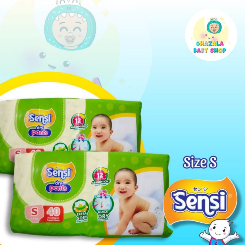 Pampers sensi pants ukuran S40