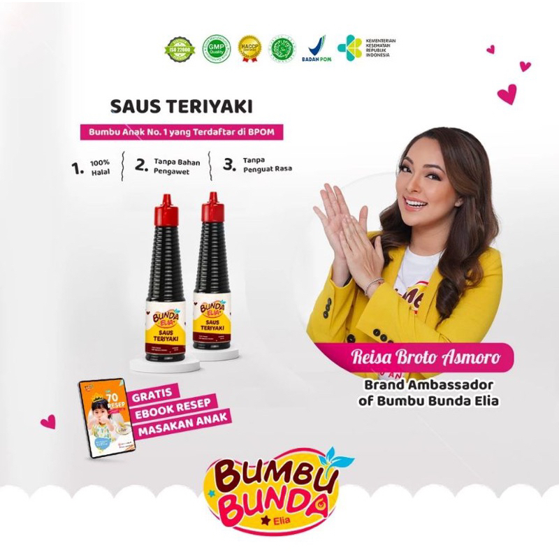 

Bumbu Bunda Elia Saus Teriyaki Non MSG bumbu MPASI