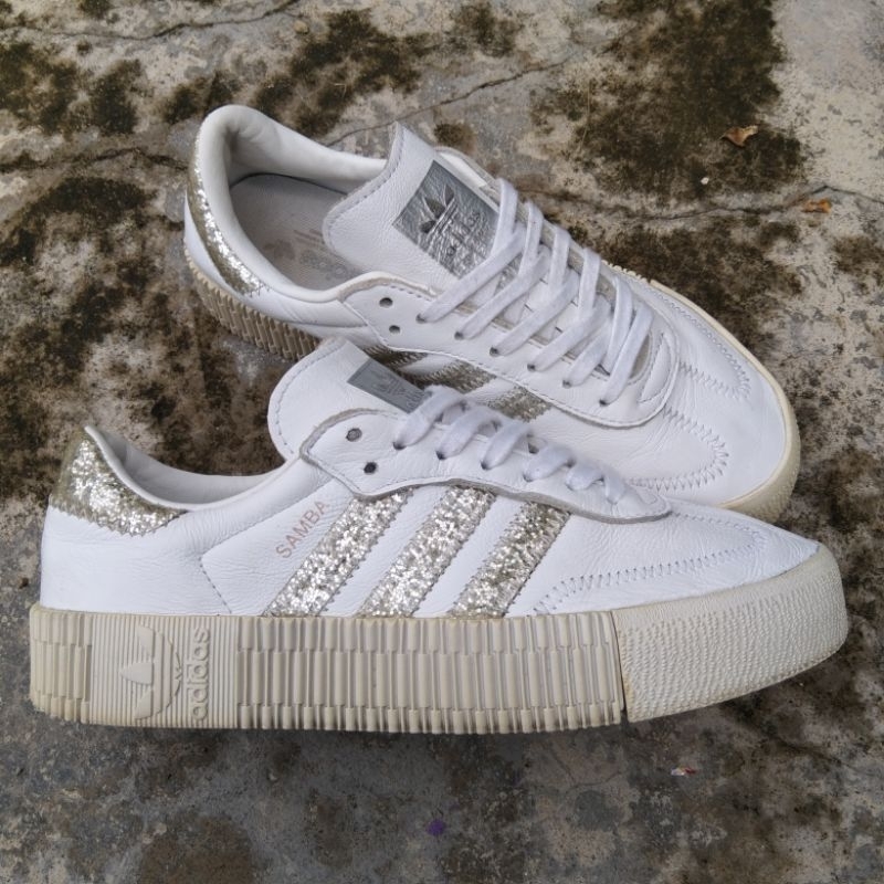 ADIDAS SAMBAROSE WHITE SILVER SECOND