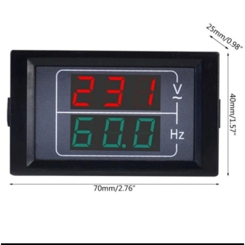 Digital AC Volt meter +HZ