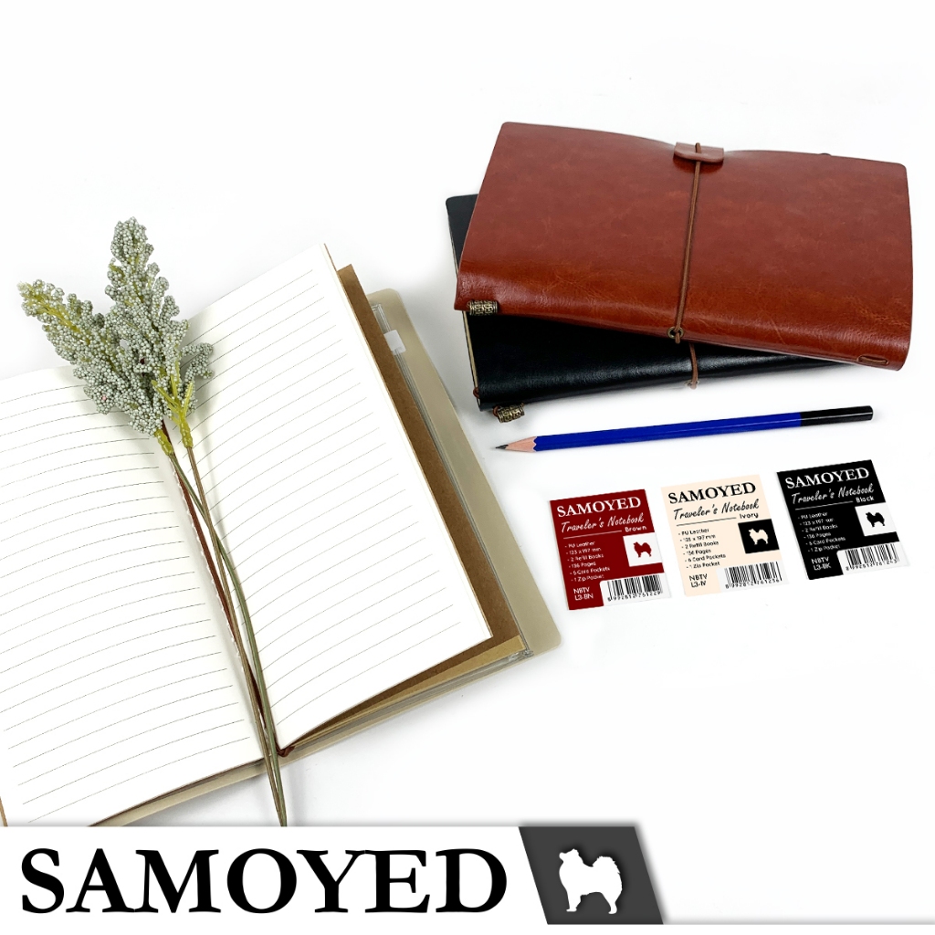 

H7Y Buku Tulis / Catatan / Agenda / Jurnal / Traveler's Notebook / Diary / Journal Samoyed NBTV-L3