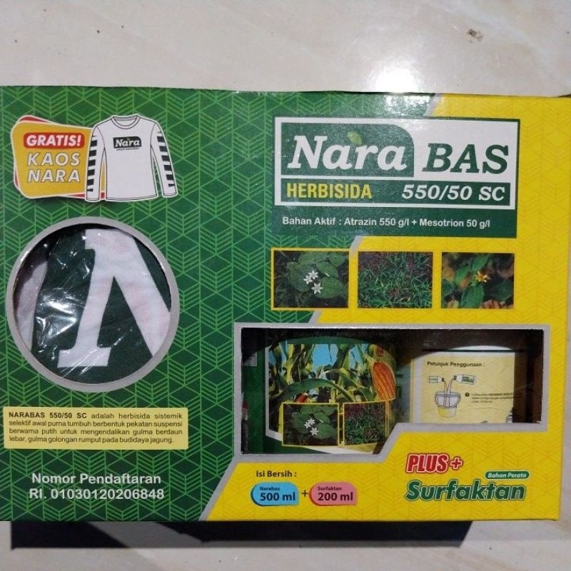 narabas 500ml bonus kaos herbisida jagung