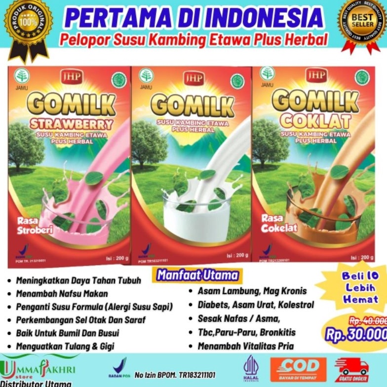 

[M0F33] Gomilk Susu Kambing Etawa Plus Herbal frmeo