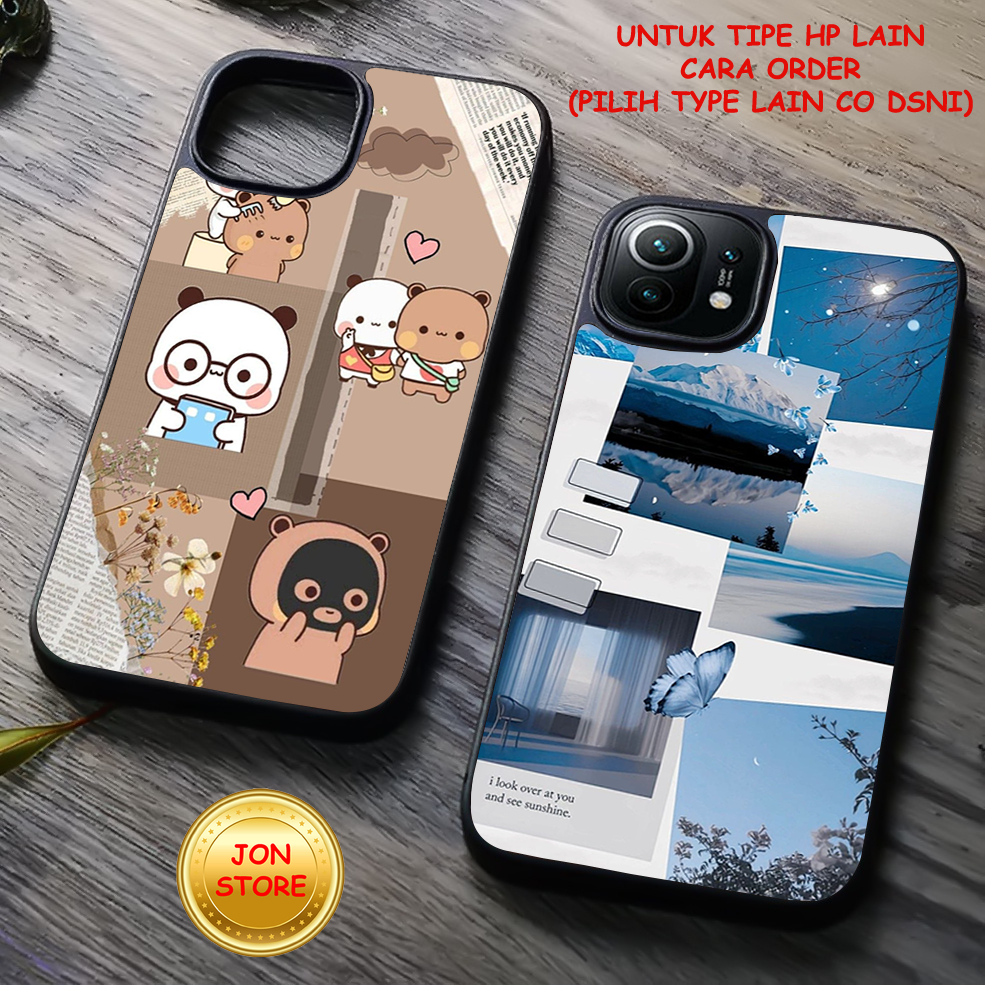 JON-STORE ( FF 6 ) Casing/Case Sofcase Hardcase Glossy/kilau Motif Abstrak cute Unik Untuk Samsung A