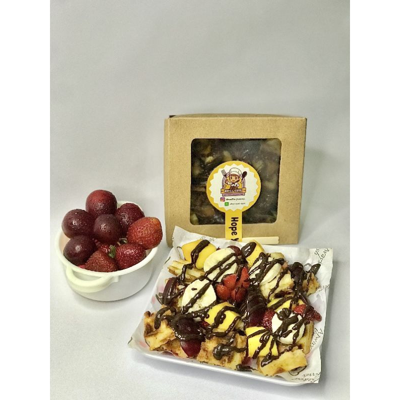 

Waffle Salad Sedang Lembut dan Manis
