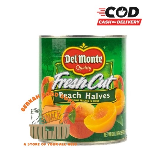 

Del Monte Peach Halves 825gr Yellow Peach In Syrup / Peach Kaleng Delmonte ledcw