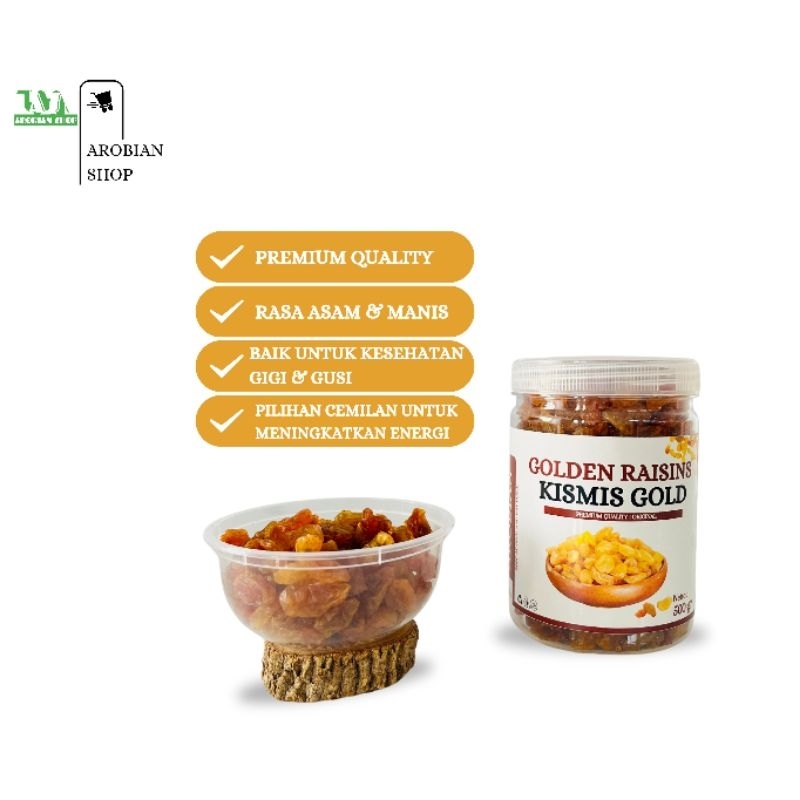 

Kismis Golden Raisins Asem Manis Premium Quality Original 100% Oleh Oleh Haji Umroh