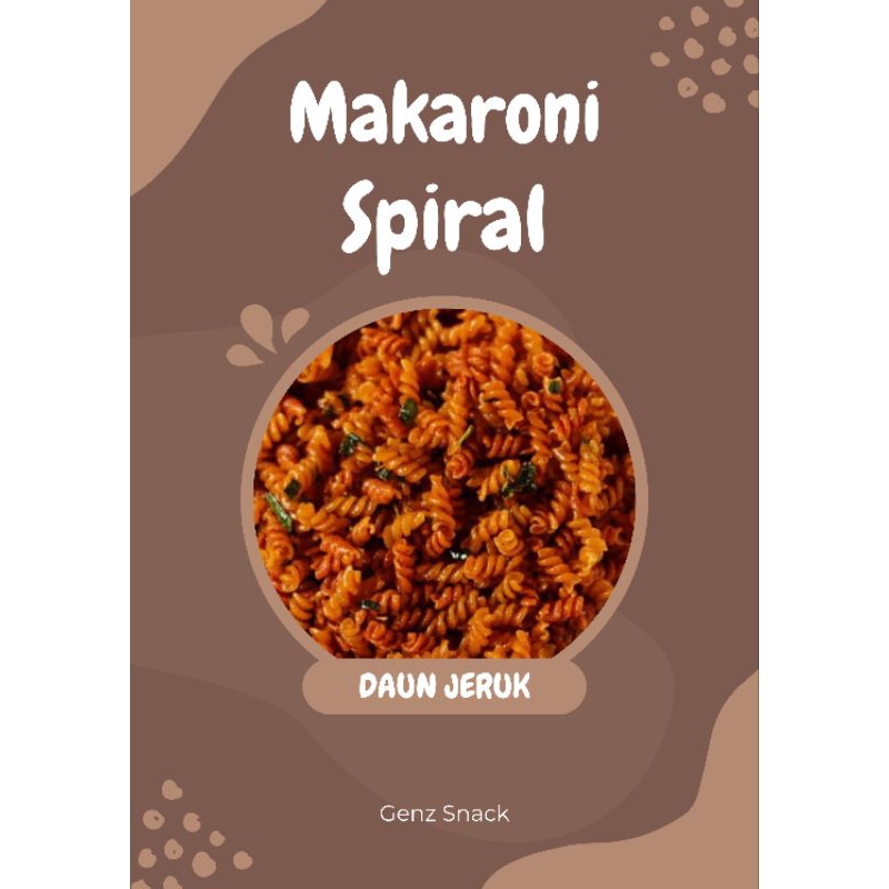 

Makaroni spiral pedas daun jeruk 100gr