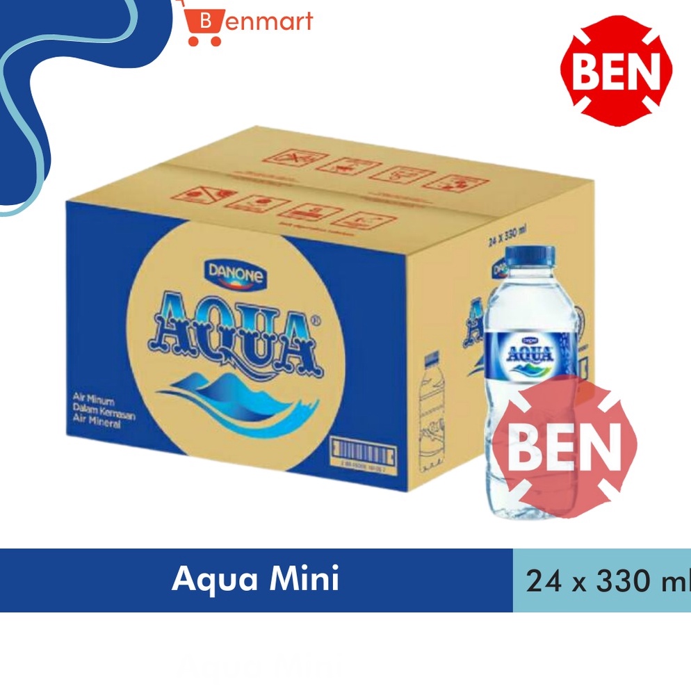 

[♣B15<] Aqua Mini 330ml 330 ml 1 Dus 24 Pcs - Air Mineral Kecil Murah Seller Now