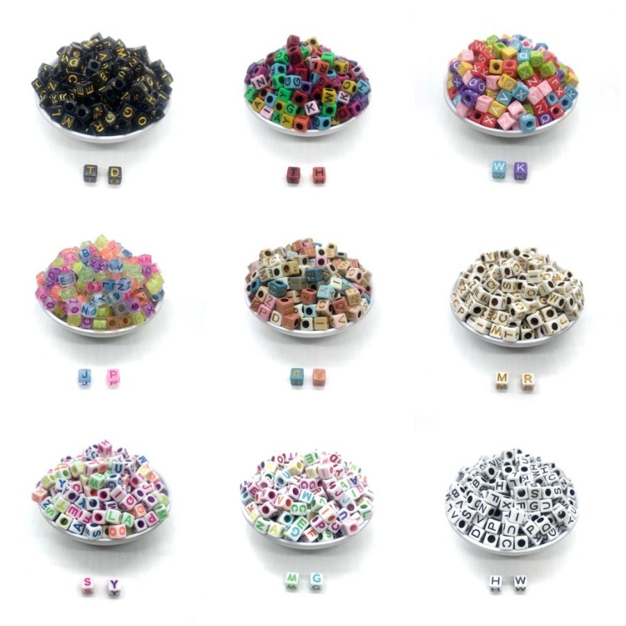 450gram Mote Manik Huruf 6x6 Kotak Persegi