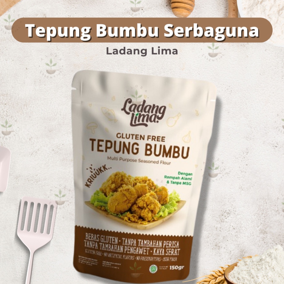 

[KODE K6YIE] Ladang Lima Tepung Bumbu Serbaguna Gluten Free 150Gr