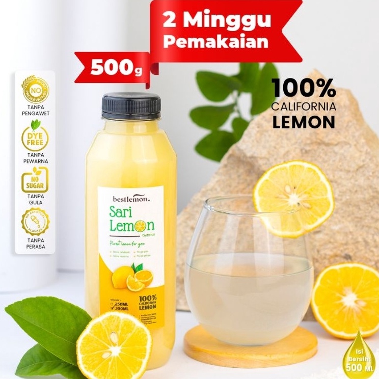 

[KODE MQNT0] Bestlemon - Sari Lemon - Pure Lemon Juice - Detox - Diet Natural Healthy Drink - 500 ML