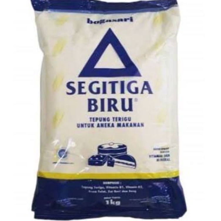 

[KODE AGMKR] Tepung Terigu Segitiga Biru Bogasari 1 kg Protein Sedang