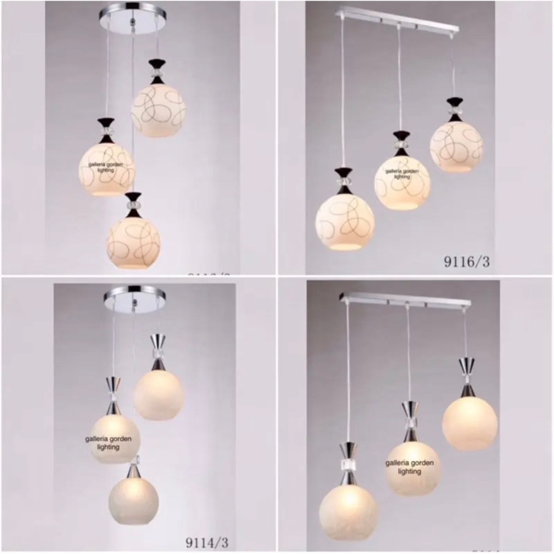 lampu gantung minimalis dekorasi meja makan