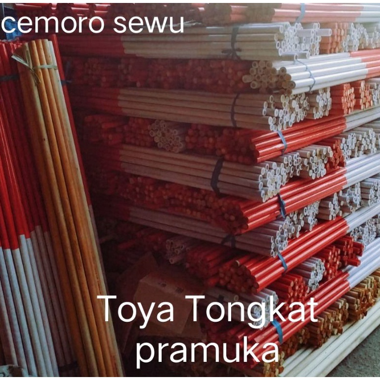 

[SRS71] tongkat pramuka toya pramuka merah putih ada kayu dan bambu rep99