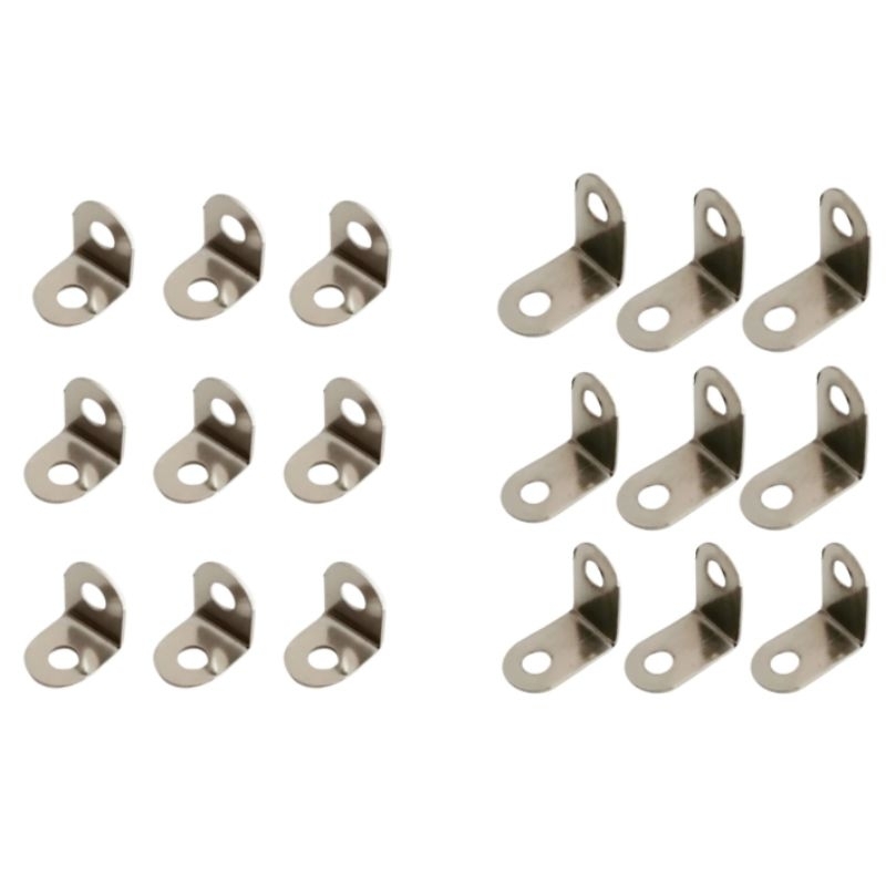 plat siku lubang besi kecil ambalan hambalan (100 pcs) klem spandram hardcase