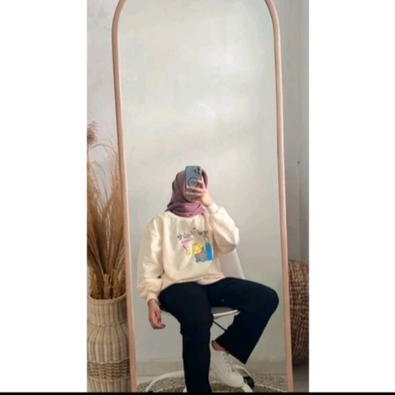 Boba Girl Build Up Sweater Hoodie Wanita ll Hoodie Wanita kekinian