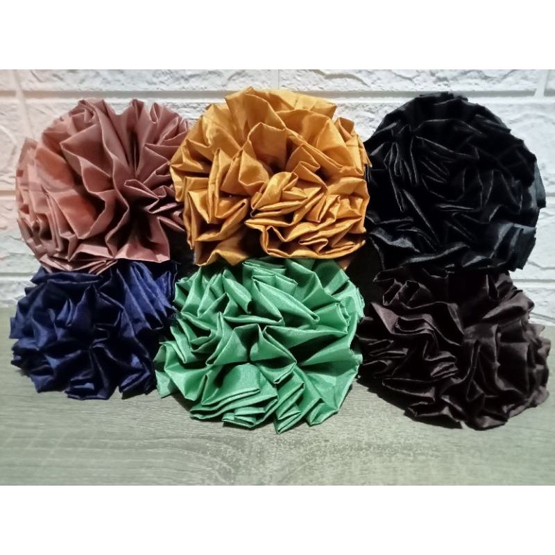 ikat rambut hijab mawar/ikat rambut scrunchi/CEPOL hijab