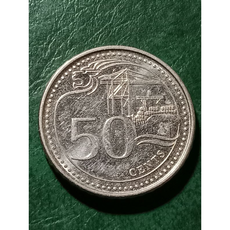 Koin Singapore 50 cents Tahun 2013