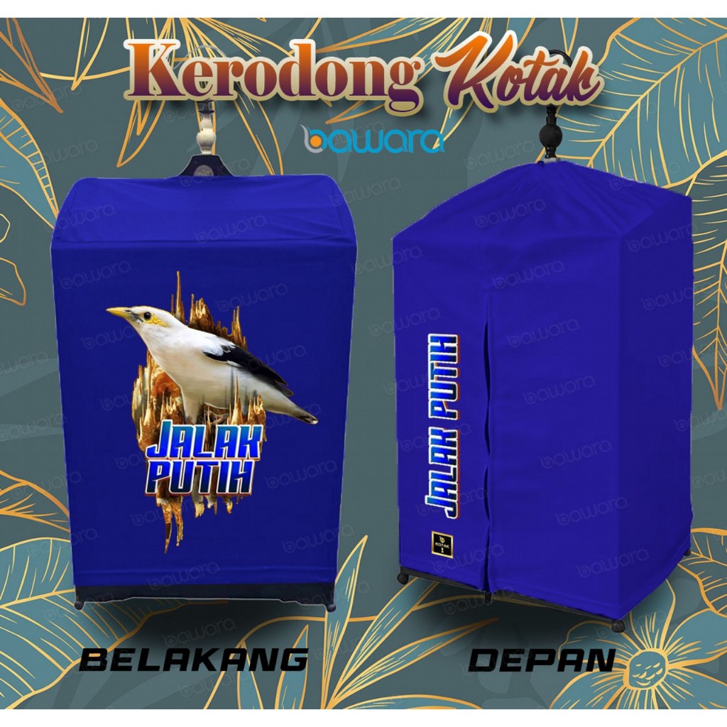 Kerodong Krodong Kotak No 1,2,3 Gambar Burung Jalak Putih beo sayap hitam atau jalak putih dada