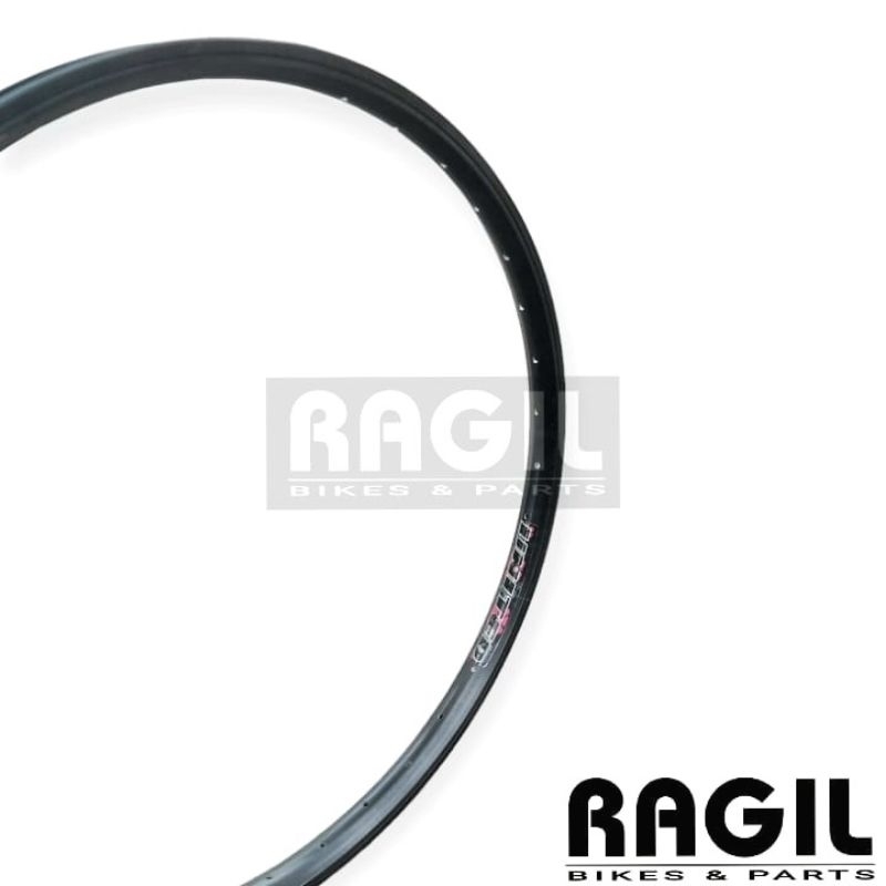VELG SEPEDA 24 INCH UNITED Z-1002 LUBANG 36 HOLE 36H HITAM LENGKUNG RIM RIMS ALUMUNIUM ALLOY MTB FED