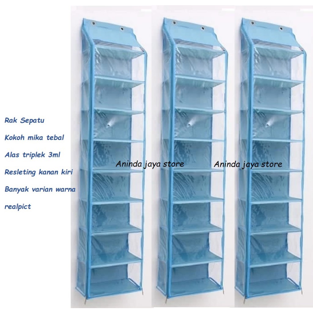 RAK GANTUNG SEPATU POLOS | RAK SANDAL DAN SEPATU | RAK SUSUN TERTUTUP | TEMPAT SEPATU | RAK POLOS