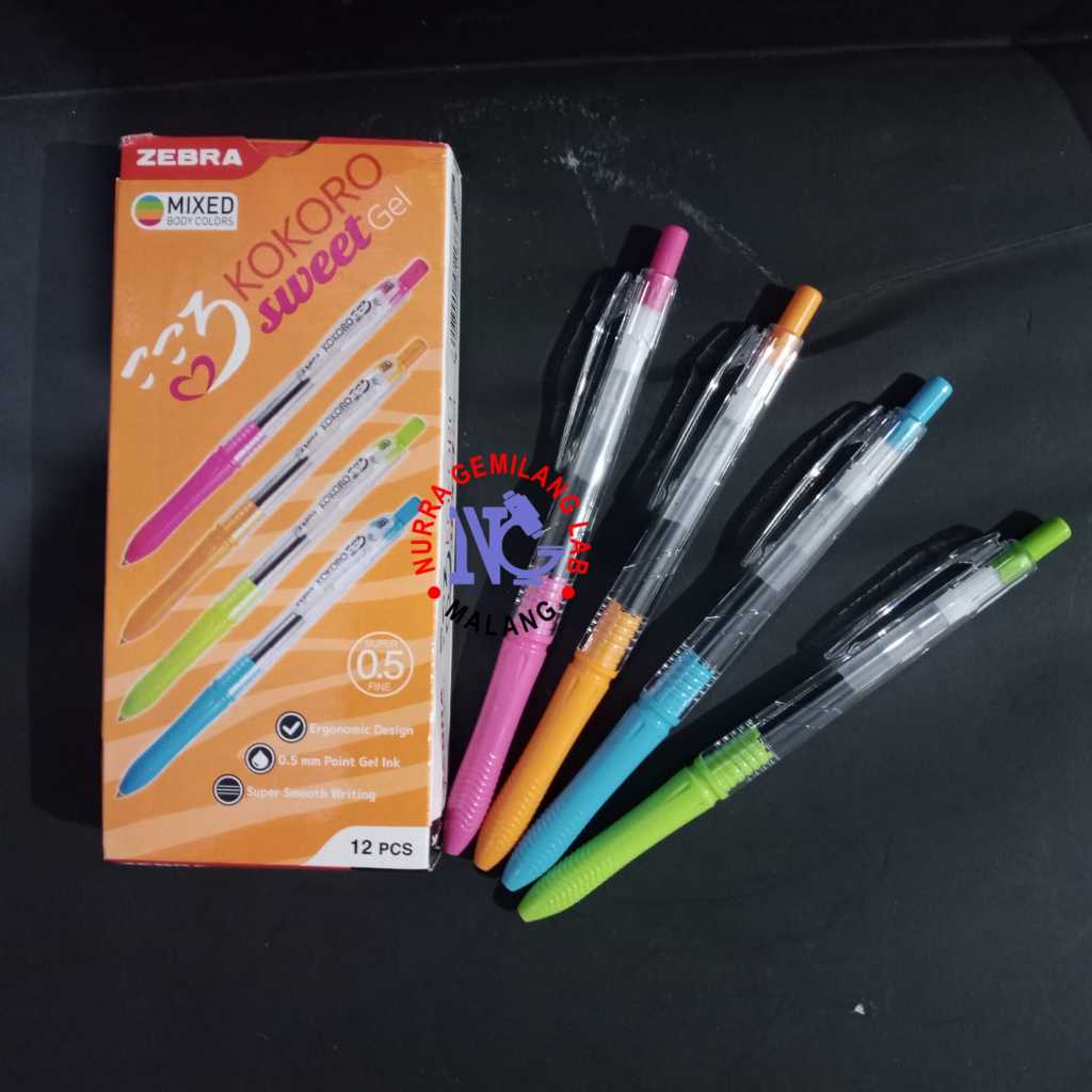 

Ballpoint Kokoro Warna Hitam 1 pack isi 12pcs