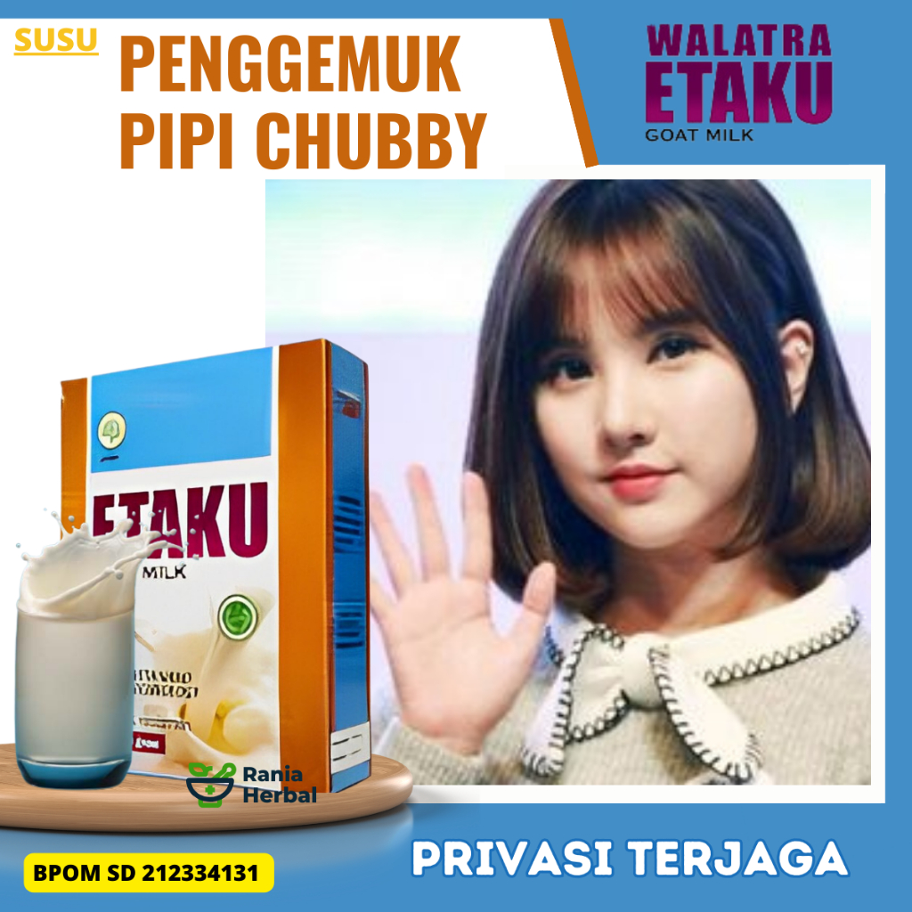 

Susu Penggemuk Pipi Chubby, Susu PEnambah Berat Badan, Obat Agar Pipi Berisi, Susu Obat Pipi Gemuk Tembem, Obat Penggemuk Pipi Tembem, Obat Penggemuk Pipi Dan Badan, Susu Penambah Nafsu Makan, Penggemuk Badan BPOM, Susu Penambah Nafsu Makan - Susu Etaku