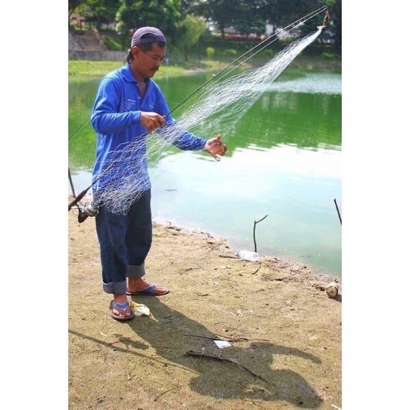 Jaring Pancing Bom Net Ikan Kecil Besar Panjang 170cm Lebar 280cm