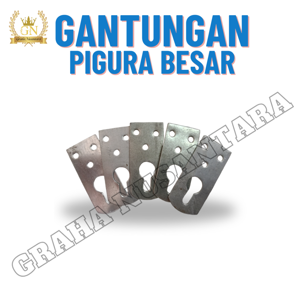 Plat Gantungan Pigura Besar Dinding/Gantungan Cantolan