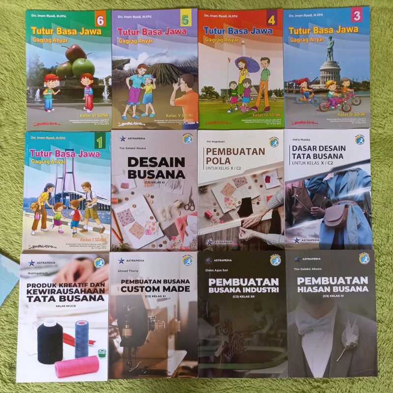 ORIGINAL BUKU TUTUR BASA JAWA GAGRAG ANYAR DASAR DESAIN PRODUK KREATIF DAN KEWIRAUSAHAAN TATA BUSANA