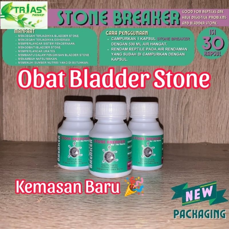 STONE BREAKER OBAT BLADDER STONE MEMPERLANCAR URATES KURA KURA SULCATA KURA DARAT LAIN/OBAT BS KURA 