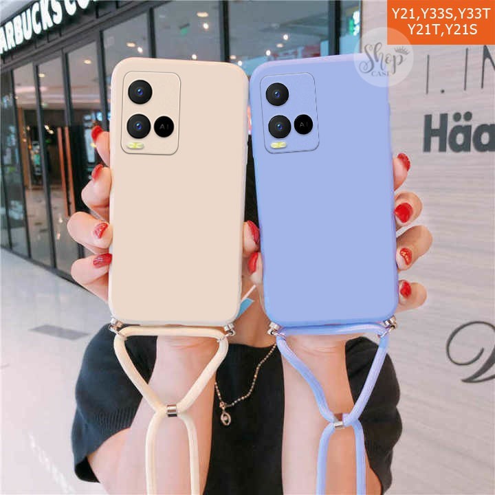 Softcase + Tali Vivo Y21 Vivo Y21A Vivo Y21S Vivo Y33S Vivo Y33T Case Vivo Y21 Vivo Y21A Vivo Y21S V