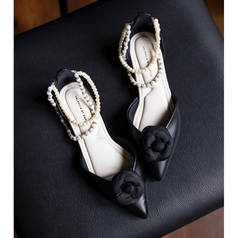 Valencia By Enrica (vbe) - Grace Flat Black Size 38
