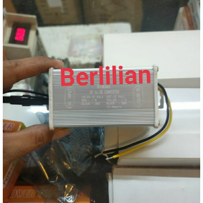 Step Down 10 Amper 30-72V to 12V WINDAX / DC DC Step Down 30-72V ke 12V 10A