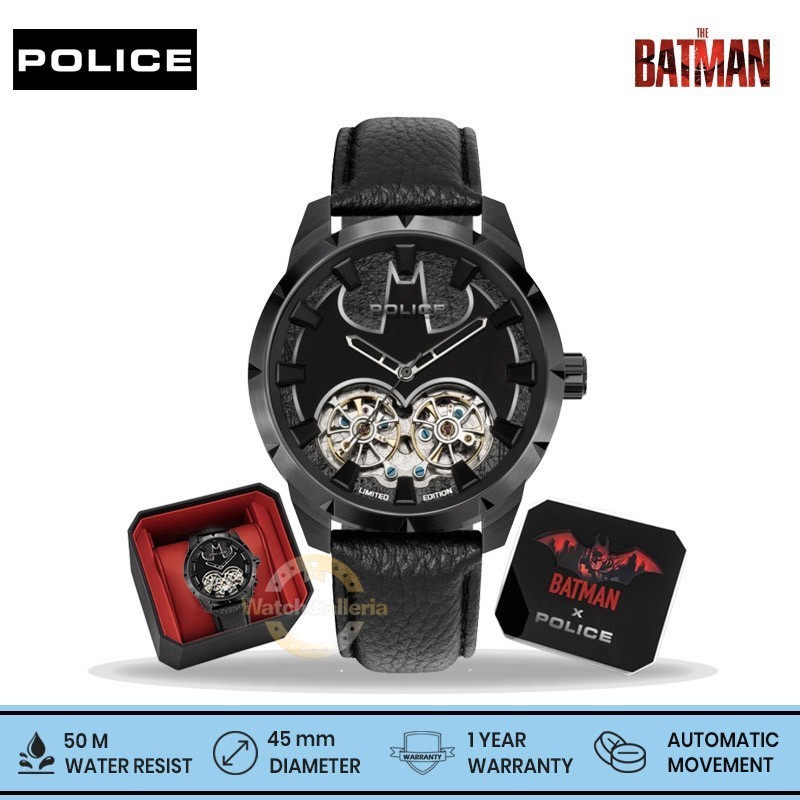 Jam Tangan Pria Police PEWGE0022701 Batman Limited Edition Original
