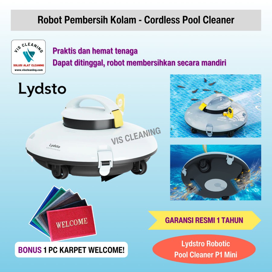 Lydsto Pool Robot - Vacuum Cleaner Kolam Renang Cordless P1 Mini