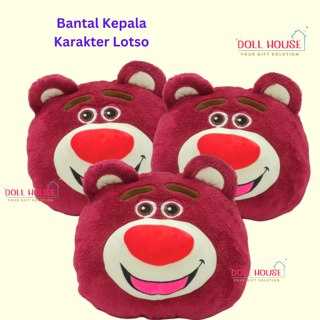 Bantal Lotso / Bantal Viral Lotso Gemoy / Boneka Lotso Lucu Toys Story / Boneka Viral Lotso