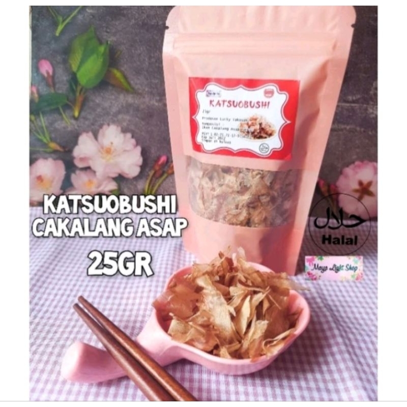 

Cakalang asap katsuobushi 25gr ikan serut tipis bonito fish flake dashi taburan takoyaki okonomiyaki
